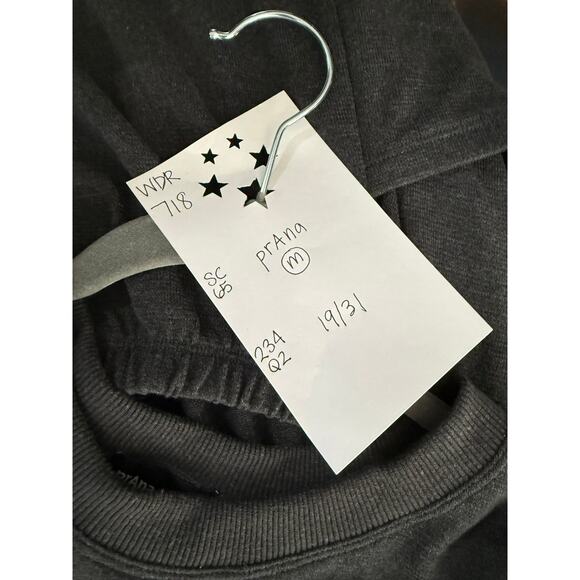 prAna Dress Women’s Medium Gray Open Back Short Short Sleeve - Picture 4 of 8